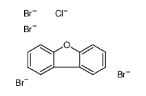 TETRABROMO-MONOCHLORODIBENZOFURAN结构式