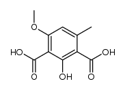 2-hydroxy-4-methoxy-6-methyl-isophthalic acid结构式