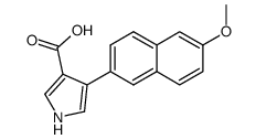 4-(6-methoxynaphthalen-2-yl)-1H-pyrrole-3-carboxylic acid Structure