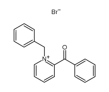 2-benzoyl-1-benzyl-pyridinium, bromide Structure