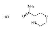 Morpholine-3-carboxylic acid amide hydrochloride Structure