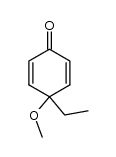 4-ethyl-4-methoxy-2,5-cyclohexadienone结构式