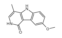 4-methyl-8-methoxy-2H,5H-pyrido[4,3-b]indol-1-one结构式