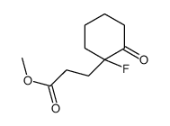 methyl 3-(1-fluoro-2-oxocyclohexyl)propanoate Structure