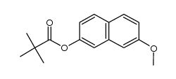 7-methoxynaphthalen-2-yl pivalate结构式