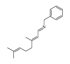 N-benzyl-3,7-dimethylocta-2,6-dien-1-imine结构式