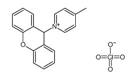 4-methyl-1-(9H-xanthen-9-yl)pyridin-1-ium,perchlorate Structure