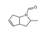 Cyclopenta[b]pyrrole-1(2H)-carboxaldehyde, 3,3a,6,6a-tetrahydro-2-methyl- (9CI) Structure