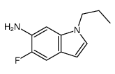 5-fluoro-1-propylindol-6-amine Structure