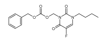 benzyl ((3-butyl-5-fluoro-2,6-dioxo-2,3-dihydropyrimidin-1(6H)-yl)methyl) carbonate结构式