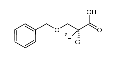 (R)-3-(benzyloxy)-2-chloropropanoic-2-dacid结构式