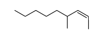 4-methyl-2-nonene Structure