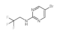 5-Bromo-N-(2,2,2-trifluoroethyl)pyrimidin-2-amine structure