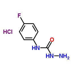 N-(4-Fluorophenyl)hydrazinecarboxamide hydrochloride (1:1) Structure