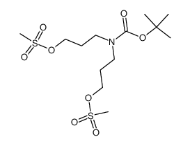 ((tert-butoxycarbonyl)azanediyl)bis(propane-3,1-diyl) dimethanesulfonate Structure