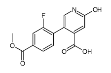 5-(2-fluoro-4-methoxycarbonylphenyl)-2-oxo-1H-pyridine-4-carboxylic acid Structure