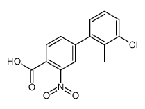 4-(3-chloro-2-methylphenyl)-2-nitrobenzoic acid结构式