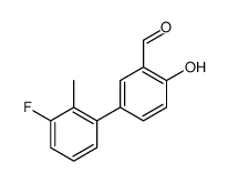 5-(3-fluoro-2-methylphenyl)-2-hydroxybenzaldehyde结构式