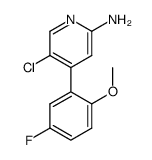 5-Chloro-4-(5-fluoro-2-methoxy-phenyl)-pyridin-2-ylamine structure