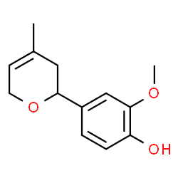 4-dihydromethyl-2H-pyran-2-yl guaiacol structure