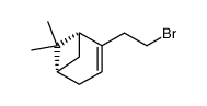 (-)-(1R)-6,6-dimethylbicyclo[3.1.1]hept-2-ene-2-ethyl bromide结构式