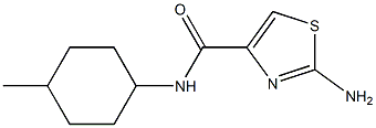 4-Thiazolecarboxamide, 2-amino-N-(4-methylcyclohexyl)- Structure