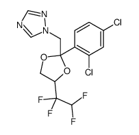 1-[[2-(2,4-dichlorophenyl)-4-(1,1,2,2-tetrafluoroethyl)-1,3-dioxolan-2-yl]methyl]-1,2,4-triazole Structure