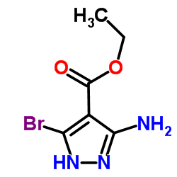 3-Amino-5-bromo-1H-pyrazole-4-carboxylic acid ethyl ester Structure