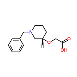 {[(3S)-1-Benzyl-3-piperidinyl]oxy}acetic acid Structure