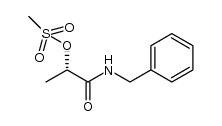 1-(benzylamino)-1-oxopropan-2-yl methanesulfonate Structure