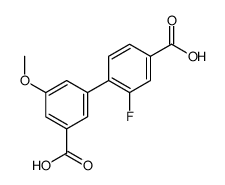 2-Fluoro-5'-Methoxybiphenyl-3',4-dicarboxylic acid结构式