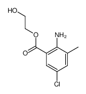 2-hydroxyethyl 2-amino-5-chloro-3-methylbenzoate结构式