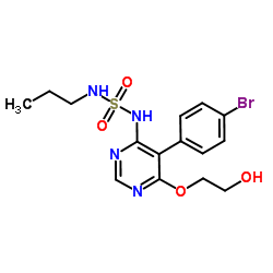 SulfaMide, N-[5-(4-broMophenyl)-6-(2-hydroxyethoxy)-4-pyriMidinyl]-N'-propyl- structure