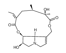 6β,12-dihydroxy-senecionane-11,16-dione结构式