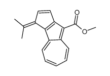 methyl 3-isopropylidene-3H-cyclopentazulene-9-carboxylate结构式