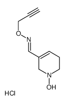 1-Hydroxy-1,2,5,6-tetrahydropyridine-3-carboxaldehyde-O-2-propynyloxim e hydrochloride结构式