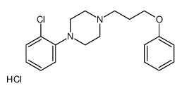 1-(2-chlorophenyl)-4-(3-phenoxypropyl)piperazine,hydrochloride结构式