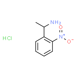 1-(2-硝基苯基)乙烷-1-胺盐酸盐结构式