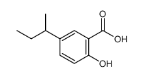 5-butan-2-yl-2-hydroxybenzoic acid结构式