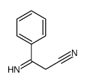 3-imino-3-phenylpropionitrile Structure