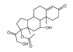 [(8S,9S,10R,11S,13S,14S,17R)-11-hydroxy-17-(2-hydroxyacetyl)-10,13-dimethyl-3-oxo-2,6,7,8,9,11,12,14,15,16-decahydro-1H-cyclopenta[a]phenanthren-17-yl] acetate structure