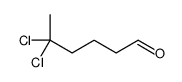 5,5-dichlorohexanal Structure