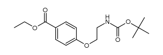 Ethyl-4-(2-(tert-butoxycarbonylamino)ethoxy)benzoate Structure