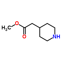 Methyl 4-piperidinylacetate Structure