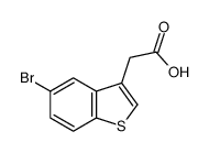 2-(5-bromo-1-benzothiophen-3-yl)acetic acid Structure