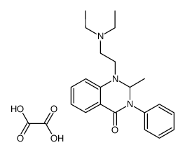 1-(2-(diethylamino)ethyl)-2-methyl-3-phenyl-2,3-dihydroquinazolin-4(1H)-one oxalate结构式