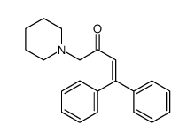 4,4-diphenyl-1-piperidin-1-ylbut-3-en-2-one结构式