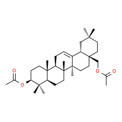 Olean-12-ene-3β,28-diol diacetate structure