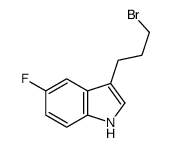 3-(3-bromopropyl)-5-fluoro-1H-indole Structure