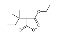 (2S)-2-ethoxycarbonyl-3,3-dimethylpentanoate结构式